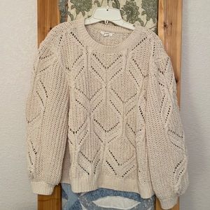 Cable knit sweater
